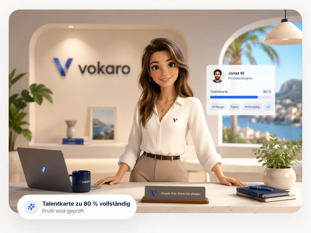 Persona treballant a la recepció d'un hotel a Mallorca